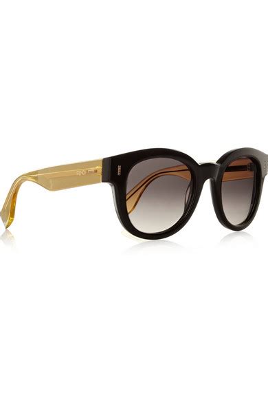 fendi two-tone d-frame acetate sunglasses|Women's Designer Sunglasses .